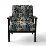 White And Gold Elegant Flowers Delight - Cottage Arm Chair