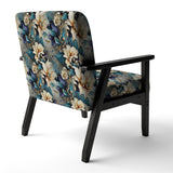 White And Gold Elegant Flowers Delight - Cottage Arm Chair