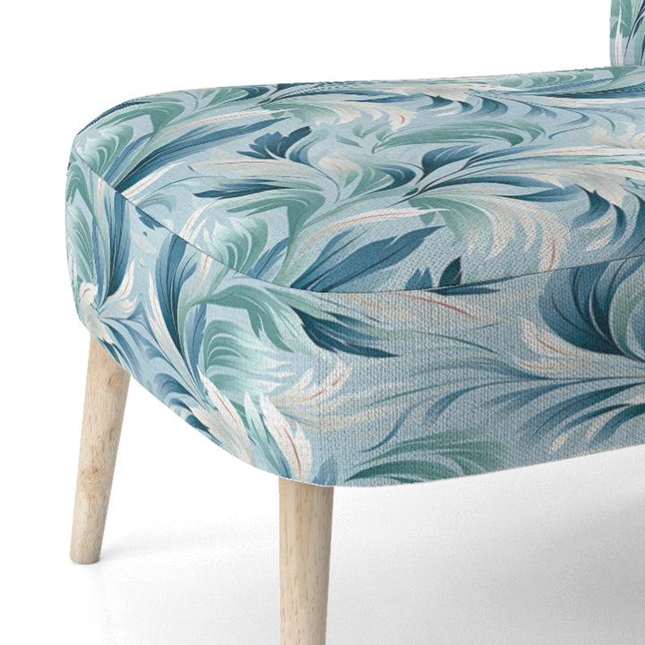 Azure Breeze Tropical Pattern - Tropical Arm Chair