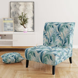 Azure Breeze Tropical Pattern - Tropical Arm Chair
