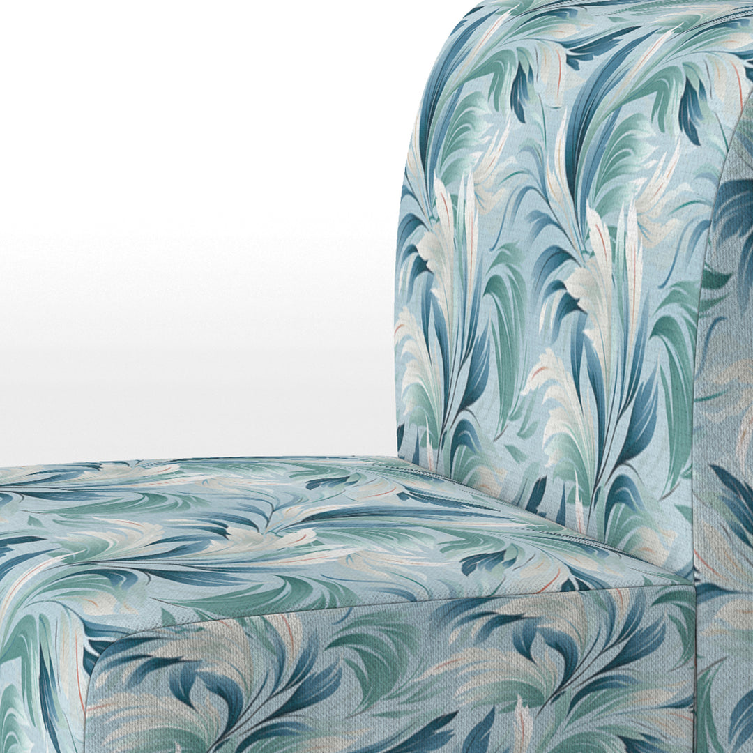 Azure Breeze Tropical Pattern - Tropical Arm Chair