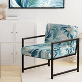 Azure Breeze Tropical Pattern - Tropical Arm Chair