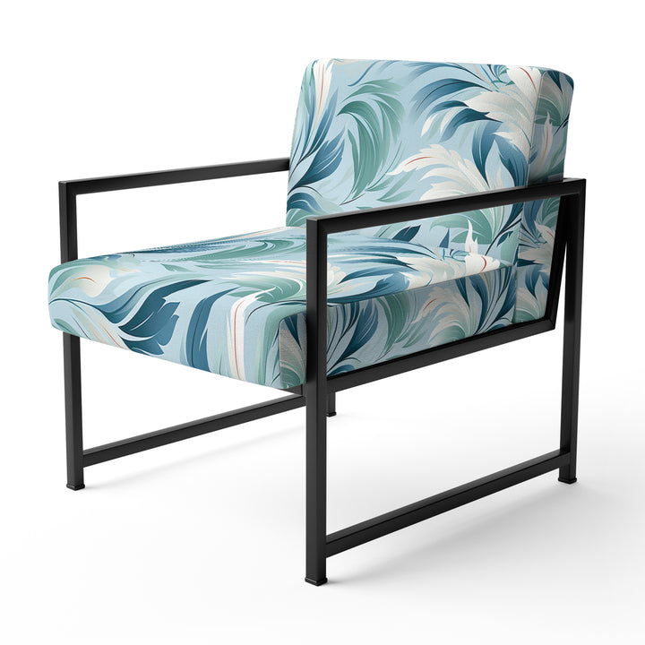 Azure Breeze Tropical Pattern - Tropical Arm Chair
