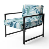 Azure Breeze Tropical Pattern - Tropical Arm Chair