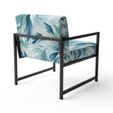 Azure Breeze Tropical Pattern - Tropical Arm Chair