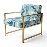 Azure Breeze Tropical Pattern - Tropical Arm Chair