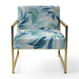 Azure Breeze Tropical Pattern - Tropical Arm Chair