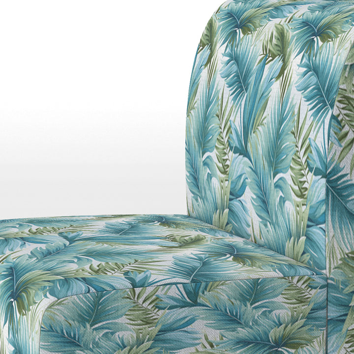 Azure And Green Canopy Tropical Pattern - Tropical Arm Chair