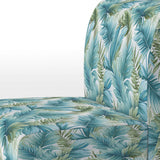 Azure And Green Canopy Tropical Pattern - Tropical Arm Chair