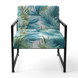 Azure And Green Canopy Tropical Pattern - Tropical Arm Chair