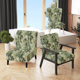 Bamboo Retreat Tropical Pattern - Upholstered Tropical Accent Chairs