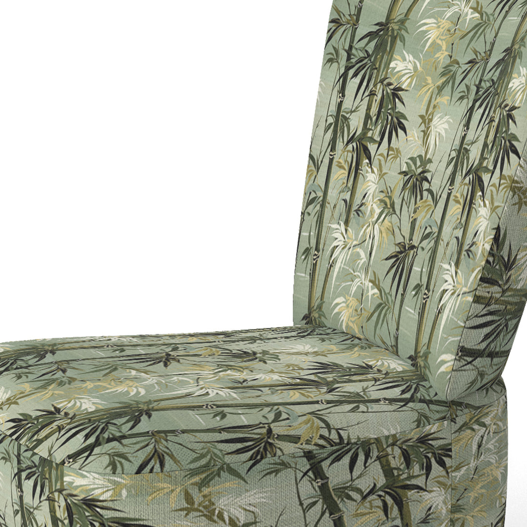 Bamboo Retreat Tropical Pattern - Upholstered Tropical Accent Chairs