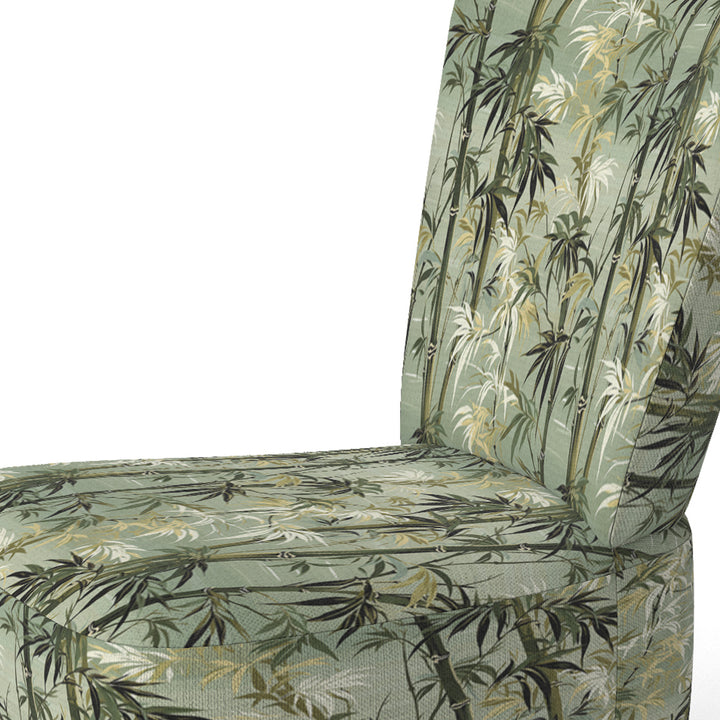 Bamboo Retreat Tropical Pattern - Upholstered Tropical Accent Chairs