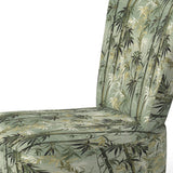 Bamboo Retreat Tropical Pattern - Upholstered Tropical Accent Chairs