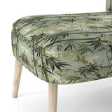 Bamboo Retreat Tropical Pattern - Upholstered Tropical Accent Chairs
