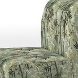 Bamboo Retreat Tropical Pattern - Upholstered Tropical Accent Chairs