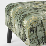 Bamboo Retreat Tropical Pattern - Upholstered Tropical Accent Chairs