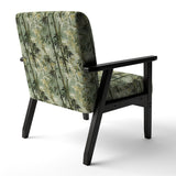 Bamboo Retreat Tropical Pattern - Upholstered Tropical Accent Chairs