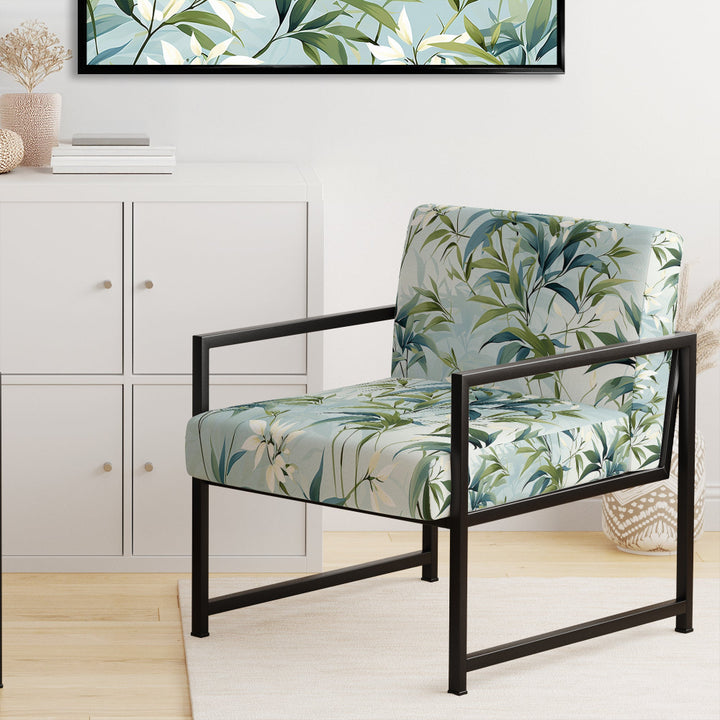 Bamboo Tranquility Tropical Pattern - Tropical Arm Chair