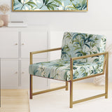 Bamboo Tranquility Tropical Pattern - Tropical Arm Chair