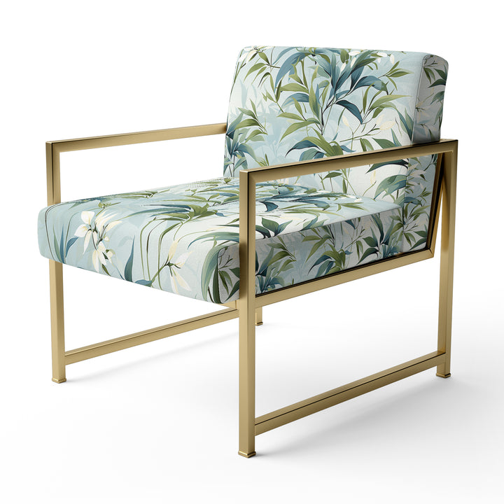 Bamboo Tranquility Tropical Pattern - Tropical Arm Chair