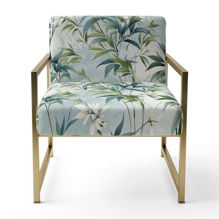 Bamboo Tranquility Tropical Pattern - Tropical Arm Chair