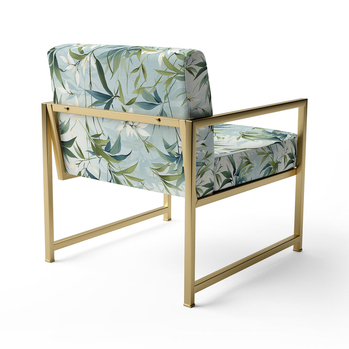 Bamboo Tranquility Tropical Pattern - Tropical Arm Chair