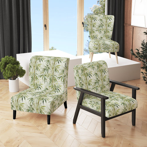 Bamboo Zen Tropical Pattern - Tropical Accent Side Chair