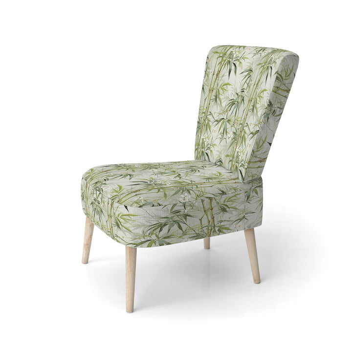 Bamboo Zen Tropical Pattern - Tropical Accent Side Chair