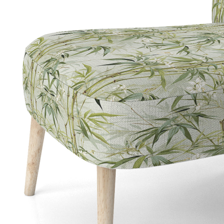 Bamboo Zen Tropical Pattern - Tropical Accent Side Chair