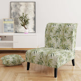 Bamboo Zen Tropical Pattern - Tropical Accent Side Chair