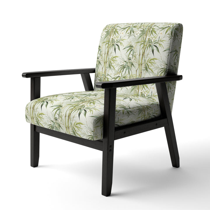 Bamboo Zen Tropical Pattern - Tropical Accent Side Chair