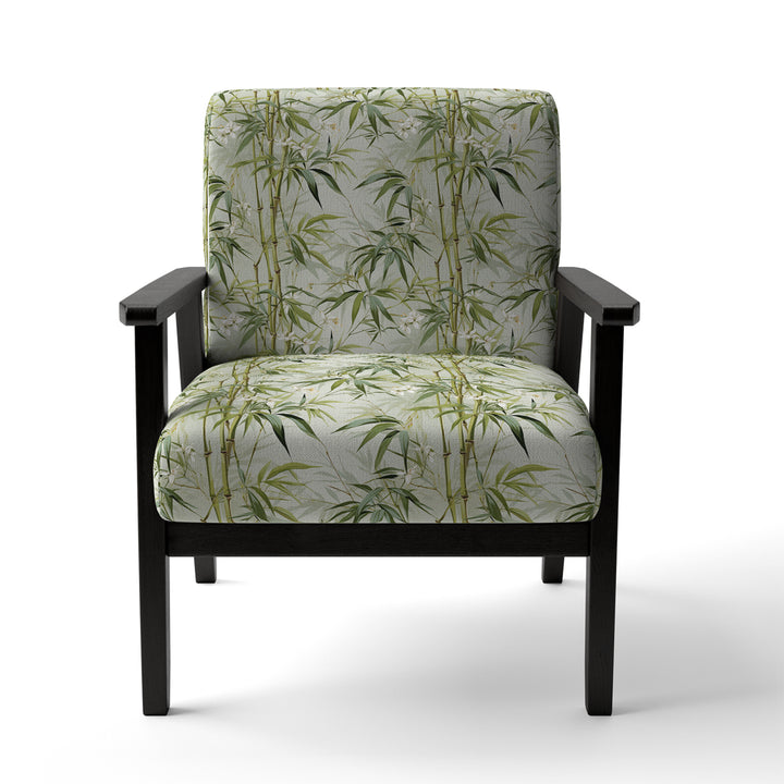 Bamboo Zen Tropical Pattern - Tropical Accent Side Chair