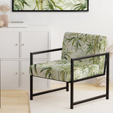 Bamboo Zen Tropical Pattern - Tropical Accent Side Chair