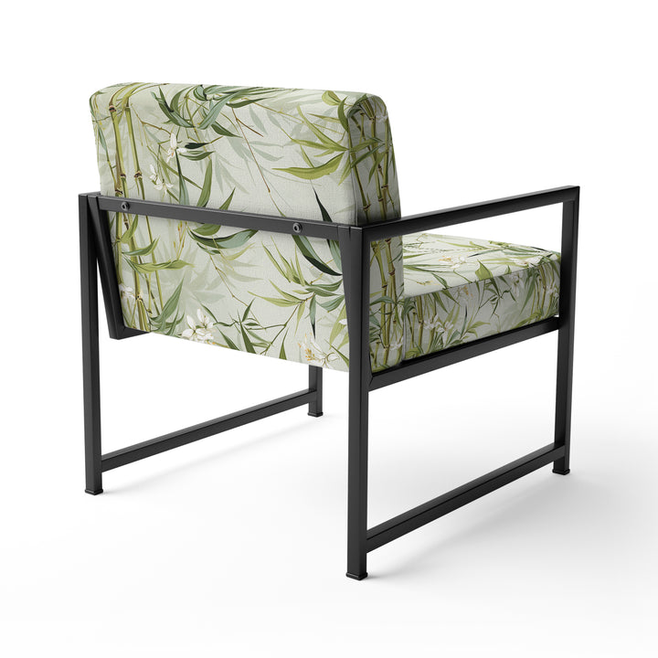 Bamboo Zen Tropical Pattern - Tropical Accent Side Chair