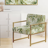 Bamboo Zen Tropical Pattern - Tropical Accent Side Chair