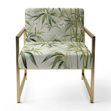 Bamboo Zen Tropical Pattern - Tropical Accent Side Chair