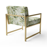 Bamboo Zen Tropical Pattern - Tropical Accent Side Chair