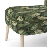 Green Yellow Banana Leaf Bliss Tropical Pattern - Tropical Accent Slipper Chair