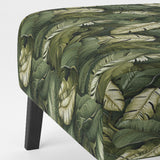 Green Yellow Banana Leaf Bliss Tropical Pattern - Tropical Accent Slipper Chair