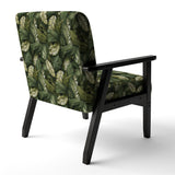 Green Yellow Banana Leaf Bliss Tropical Pattern - Tropical Accent Slipper Chair