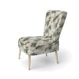 Coastal Abstraction Tropical Pattern - Upholstered Tropical Accent Chairs