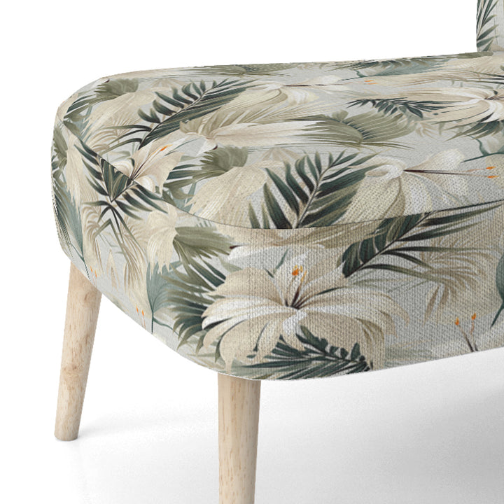 Coastal Abstraction Tropical Pattern - Upholstered Tropical Accent Chairs