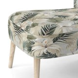 Coastal Abstraction Tropical Pattern - Upholstered Tropical Accent Chairs