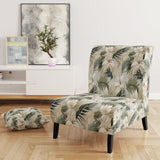 Coastal Abstraction Tropical Pattern - Upholstered Tropical Accent Chairs