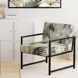 Coastal Abstraction Tropical Pattern - Upholstered Tropical Accent Chairs