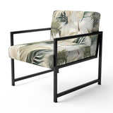Coastal Abstraction Tropical Pattern - Upholstered Tropical Accent Chairs