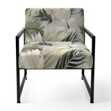 Coastal Abstraction Tropical Pattern - Upholstered Tropical Accent Chairs