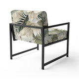 Coastal Abstraction Tropical Pattern - Upholstered Tropical Accent Chairs