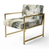 Coastal Abstraction Tropical Pattern - Upholstered Tropical Accent Chairs